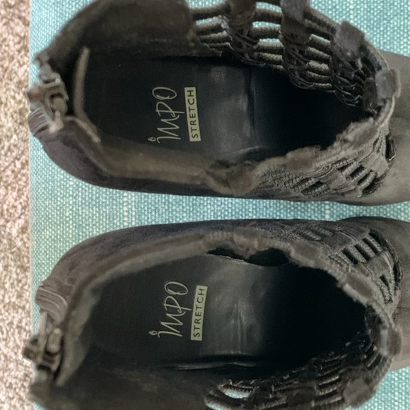 IMPO Stretch, Black Woman's Caged Pointed High Heel 6.5 size - Picture 6 of 6